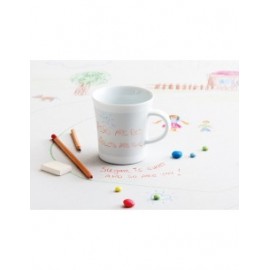 TAZA DE PORCELANA NOTES LISA 300 ML